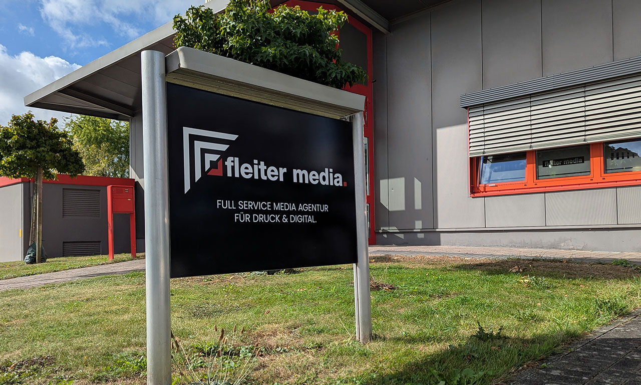 Schilder bedrucken bei fleiter media in Wadersloh und Lippstadt