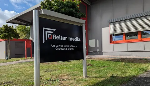 Schilder bedrucken bei fleiter media in Wadersloh und Lippstadt